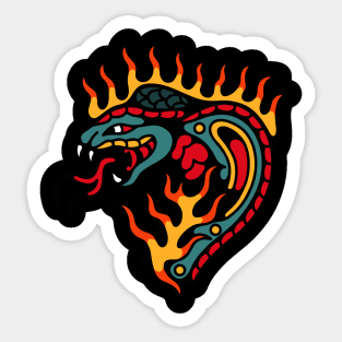 Snake fire Sticker